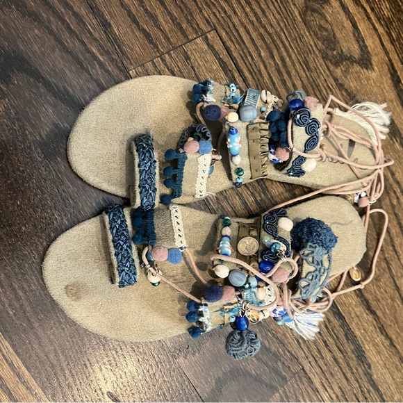 Free people charm lace up sandal - Picture 2 of 5
